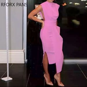 Fuchsia Cocktail Dress - SIZE SMALL